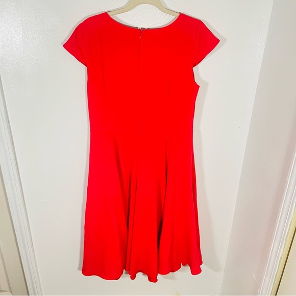 Gal Meets Glam Regina Red Fit & Flare Midi Dress Retro Wedding Size 10 - Picture 8 of 8